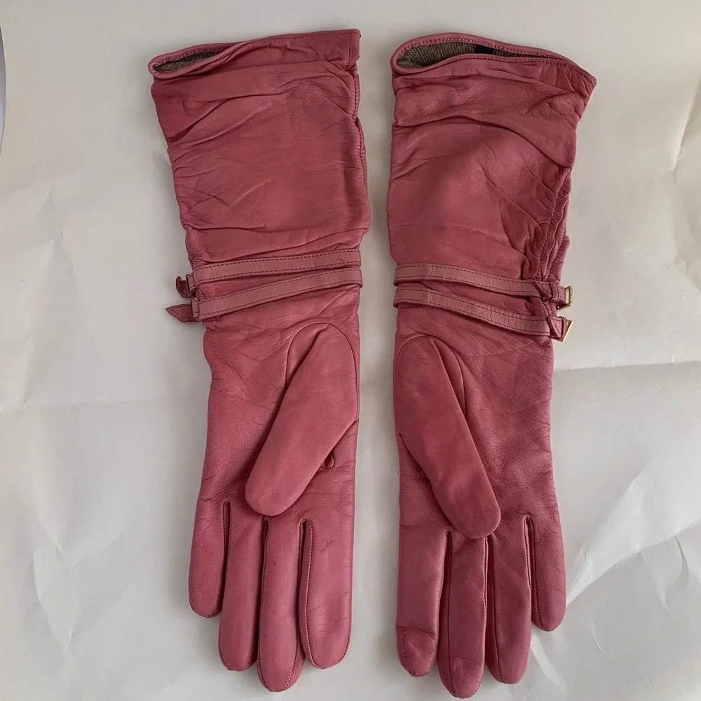 Portolano Leather Gloves Cashmere Lined 15